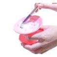 thumbnail image 4 of 3 en 1 Multifuncional Forma de dona Limpiador de brochas de maquillaje Soporte de secado Organizador de brochas Reversible de silicona Cepillo cosmético Alfombrilla de limpieza Cuenco Cepillo de viaj JAMW Sencillez, 4 of 5