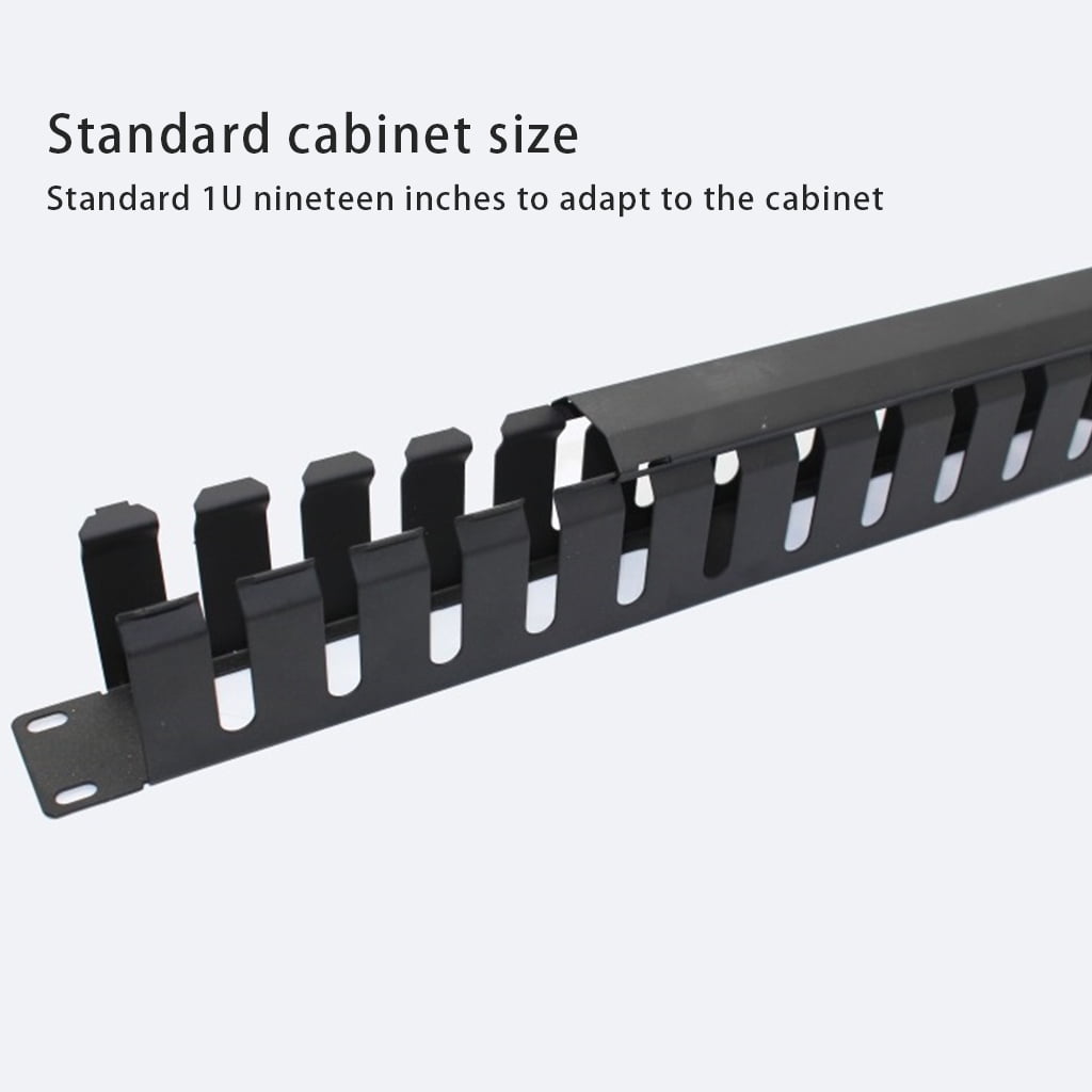 AOOOWER Network Rack Cable Management 12 Slot Metal Network Distribution Frame Organizer Desktop Tidy Wire Holder