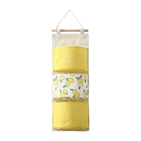 Lilgiuy Multifunctional Hanging Fabric Multi-Grid Storage Bag Sundries Storage Bag Dormitory Mobile Phone Storage Bag Door Rear Hanging Bag Fall Fashion 2022 Spring Winter