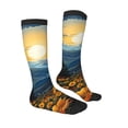 thumbnail image 4 of Lsque Elegant Sunset Sunflower Printed Crew Socks Men's Women's LightWeight Thin Casual Calf Socks ,Knee High Socks,Cotton Socks, 4 of 9