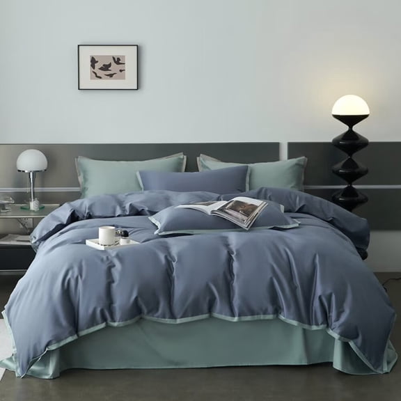 ERDOUY Bed Sheets Set, Bedding Sheets Pillowcases Kit, Twin Bed Set, Hotel Bedding, Home Decor(Dark Blue)