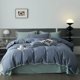 thumbnail image 1 of Nvzi Juego de sábanas, juego de sábanas y fundas de almohada, juego de cama individual, ropa de cama de hotel, decoración del hogar (azul oscuro), 1 of 4