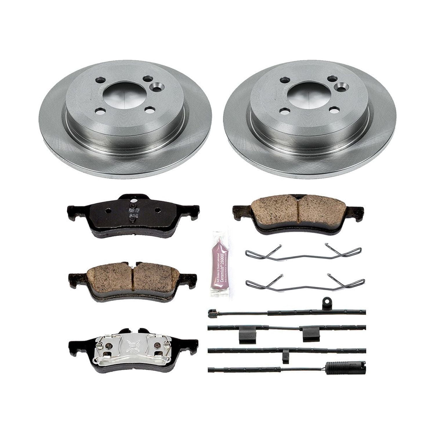 Power Stop Rear Stock Replacement Brake Pad and Rotor Kit KOE5726