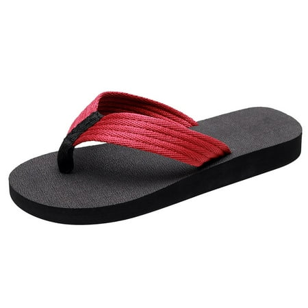 

Sandals for Girls Summer Men s Summer Beach Breathable Shoes Sandals Home Slipper Flip-Flops Flat Shoes Canvas