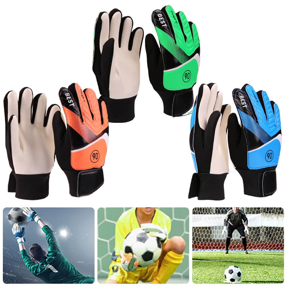 Buy Kids Youth Goalkeeper Gloves Football Soccer Goalie Gloves Latex