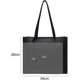 thumbnail image 2 of Women's Tote Bag Large Handbag Soft Leather Simple Shoulder Bag with Zipper for School Work Leisure -Qin, 2 of 5