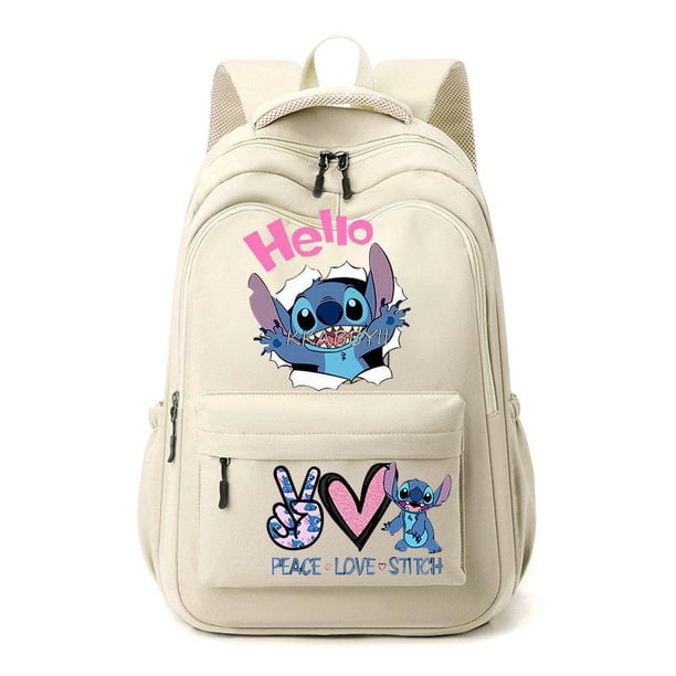 Mochila escolar de Lilo y Stitch para estudiantes, bolsa de viaje impermeable de gran capacidad, bolsas de escuela secundaria para niños adolescentes