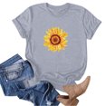 thumbnail image 4 of Shorts pour Femmes, Blouses pour Femmes, Mode Féminine Imprimé Manches Courtes Blouse Drôle Col Rond T-Shirt Tops, 4 of 5