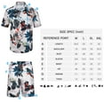 thumbnail image 4 of Men's Flower Shirts and Shorts Sets Casual Button Down Short Sleeve Shirt Hawaiian Suits, 4 of 4