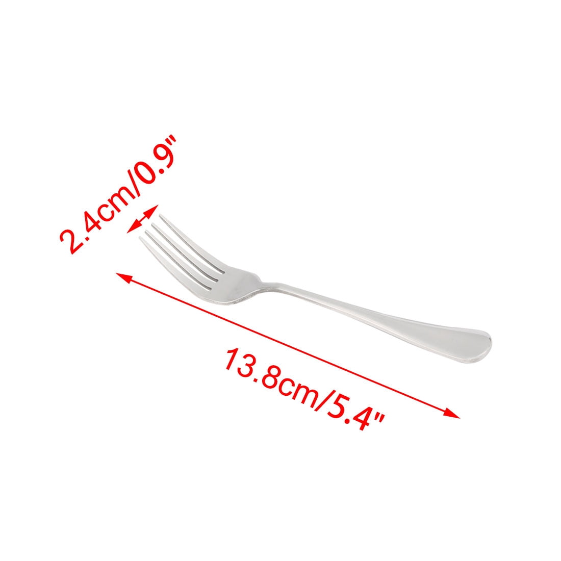 Unique Bargains Stainless Steel Forks 6 Pcs Salad Dinner Forks for Dining 8"