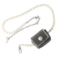 thumbnail image 3 of Fashionable Pearl Chain Bag Rhinestone Storage Pouch Bag for Women Girls, 3 of 8