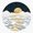 1pcs, variant on Golden Ocean Sunset Sticker