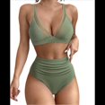thumbnail image 2 of Traje de Baño de con Control de Abdomen para Mujer, Push Up, Cintura Alta, Verde , XL, 2 of 10