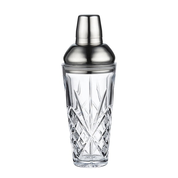 Nouveau Verre à Cocktail en Acier Inoxydable avec Couvercle, Filtre, Shaker en Verre 420 ml