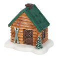 thumbnail image 1 of Quemador de incienso de cabaña navideña, figura decorativa de casa de pueblo navideño, adorno festivo con chimenea para sala de estar o dormitorio, 1 of 9