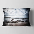 thumbnail image 2 of Designart Dramatic Atlantic Coast at Low Tide - Seashore Throw Pillow - 12x20, 2 of 5