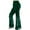 Green, variant on Women's Solid High Waist Gothic Tight-fitting Pants Lace Tie Wide Leg Pants