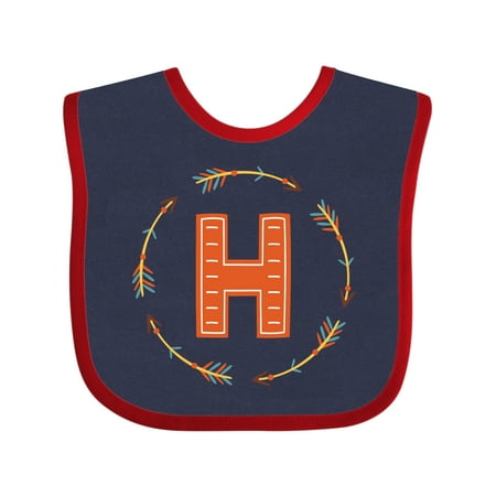 

Inktastic Letter H Tribal Arrow Monogram Gift Baby Boy or Baby Girl Bib