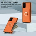 thumbnail image 3 of Allytech Galaxy S20 Plus Wallet, S20+ Case, Ring Holder Stand PU Leather Slim Fit Shockproof Anti-Scratch Cash Pocket Protective Wallet Phone Case Cover for Samsung Galaxy S20 Plus - Orange, 3 of 8