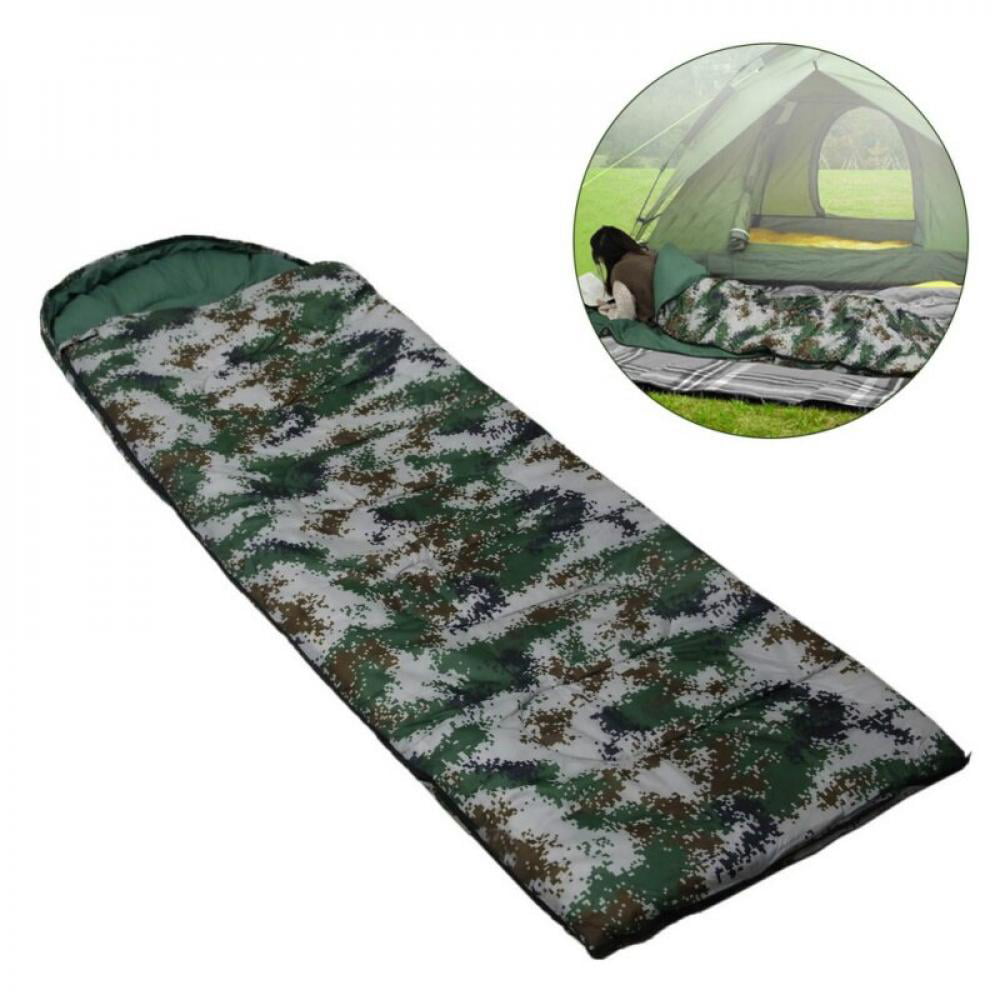 xrd Cotton Camping sleeping bag 15~5degree envelope style army or or camouflage sleeping bags