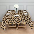 thumbnail image 3 of Beige and Black Of Leopard Print Square Tablecloth,Waterproof Square Table Cover,Wipeable Spillproof Washable Table Cover for Home Kitchen Party Decor 52"x52"(132x132cm), 3 of 6