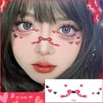 thumbnail image 1 of Cute Sweetheart Girl Makeup Face Sticker Love Powder Eye Blusher Face Tattoo Sticker Color Face, 1 of 8