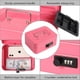 thumbnail image 4 of Caja de efectivo con candado de combinación, Caja de efectivo de metal con bandeja para dinero, 7.87"x 6.30"x 3.54", Rosa pequeña, 4 of 5