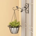thumbnail image 1 of 2 Pcs Support Mural en Métal pour Plantes Support de Jardinière Support de Fenêtre Intérieur Extérieur Balcon, 1 of 6