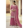 thumbnail image 2 of Sangeet Function Wear Indian Designer Shalwar Kameez Suits Pakistani Plazo Dress ( Pink, XXS - 34 ), 2 of 4