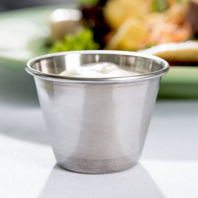 Gifts Plaza Set of 12 Stainless Steel Portion Cups 2.5 oz, Individual