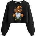 thumbnail image 1 of Ailaofu Women's Sweatshirt Fall Halloween Lantern Long Sleeve Pullover Spooky Season Sweatshirt, 1 of 2