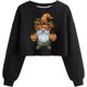thumbnail image 1 of Ailaofu Women's Sweatshirt Fall Halloween Lantern Long Sleeve Pullover Spooky Season Sweatshirt, 1 of 2
