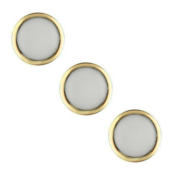 3 PC PEARL PIP FOR BEZEL INSERT ROLEX SUBMARINER 116610 116613 BLUE LUM GOLD USA