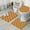 Orange Black Butterfly, variant on Blue Butterfly Pattern Bathroom Rugs Sets 3 Piece,Toilet Cover Set,Absorbent Non Slip Bathroom Mats Sets with U-Shaped Contour Rug Toilet Rug Set