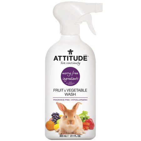 ATTITUDE, Fruit & Vegetable Wash, 27.1 fl oz(pack of
