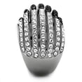 thumbnail image 4 of Luxe Jewelry Designs Women's Stainless Steel Two-Tone IP Black Engagement Ring with Top Grade, 4 of 4