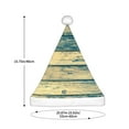 thumbnail image 3 of Haiem Retro Wooden Pattern Santa Hat Confortable Velvet Christmas Hat for Christmas Party Favors Fit for Adults Men Women, 3 of 6