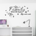 thumbnail image 4 of Family Words Wall Stickers Decor Wall Decals Peel and Stick Wall Art Stickers, 4 of 9