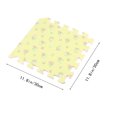 thumbnail image 4 of 30cm Square EVA Yoga Mat Floor Interlocking Mat Show Floor Yoga Fitness Gym Exercise Mat (Rural Flowers, Yellow), 4 of 9