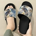 thumbnail image 3 of Psesaysky Men's Eagle Printed Slide Sandals Flexible Comfortable Sandals Suitable for Bathroom Beach Swimming Pool Size 5-14, 3 of 4
