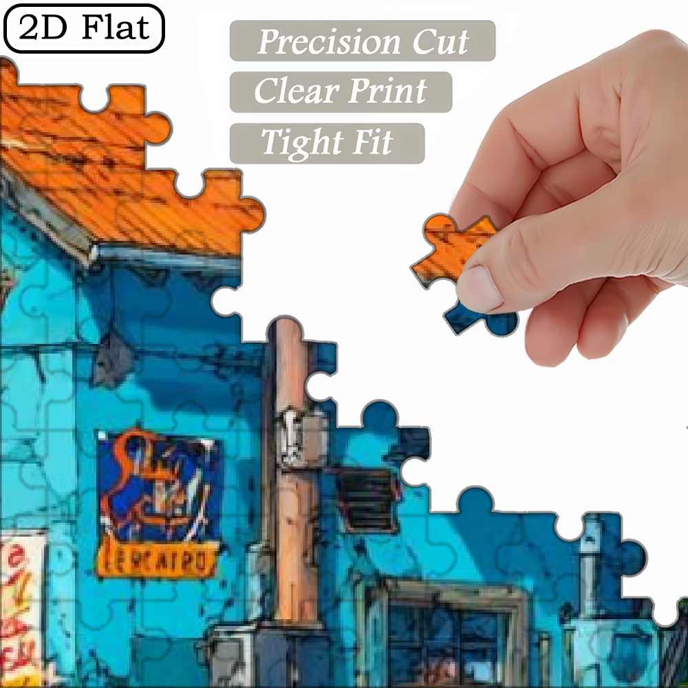 A 1000pcs Adult Puzzle Featuring  Landscape Themes, High Difficulty Level, Suitable for Adults, Family Entertainment.29.4*19.6 in