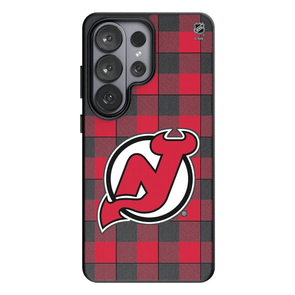 Keyscaper New Jersey Devils Plaid Galaxy Magnetic Bump Case