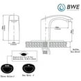 thumbnail image 4 of BWE Oil Rubbed Bronze Touchless Bathroom Faucet Automatic Sensor Hole Cover Plate Hands Free Bathroom Sink Water Tap with Control Box and Temperature Mixer Vanity Faucet Commercial, 4 of 9