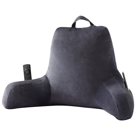 Almohada trasera IPYNBAP para cama y sentado con espuma viscoelástica gris