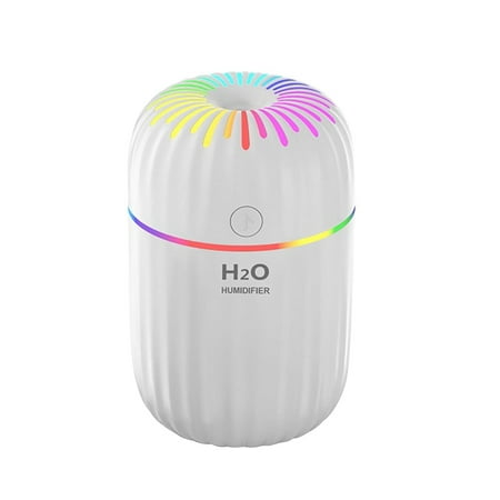 

Hogar Inteligente Mini Cool Humidifier USB Personal Desktop Humidifier Colorful Ambient Light Suitable For Cars Bedrooms Etc. 2 Fog Modes Ultra-quiet
