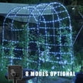 thumbnail image 5 of 100 LED Solar Rope Lights for Pool, 33ft 8 Modes Solar Rope Lights Outdoor Waterproof LED Solar Powered Rope Tube Fairy Lights for Fence,Gazebo,Yard,Walkway,Path,Garden Decor(White), 5 of 8