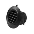 thumbnail image 1 of Black ABS Round Ventilation Hose Diffuser Grille Cover Wall Ceiling Mounting, 1 of 7
