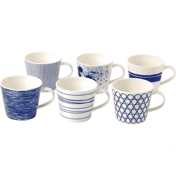 Pacific Mixed Patterns Mugs Set of 6