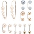 thumbnail image 1 of 12pcs Delicate Pearl Brooch Pin Skirt Waist Button Durable Alloy Brooch Pin, 1 of 4
