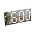 thumbnail image 1 of Alarm Clock, LED Display Digital Alarm Clock with Light Sensing Dimming Mode, Bedroom Living Room Bedside Clock, Home Decor, White, 1 of 5